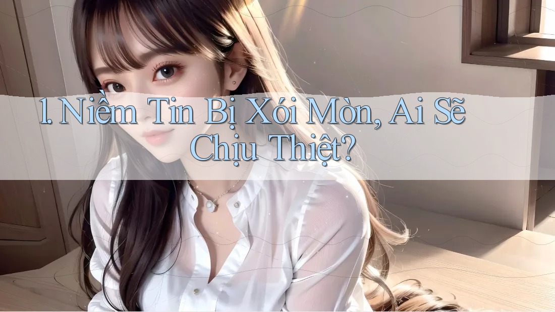 1. Niềm Tin Bị Xói Mòn, Ai Sẽ Chịu Thiệt? 1. Niềm Tin Bị Xói Mòn, Ai Sẽ Chịu Thiệt?