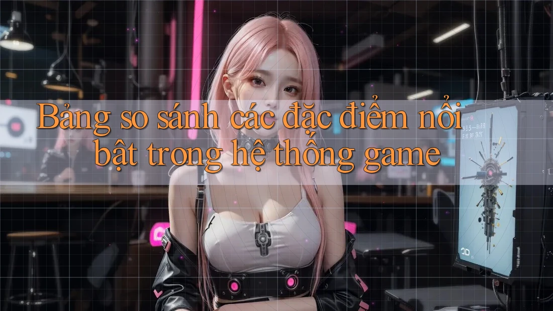 Bảng so sánh các đặc điểm nổi bật trong hệ thống game Bảng so sánh các đặc điểm nổi bật trong hệ thống game
