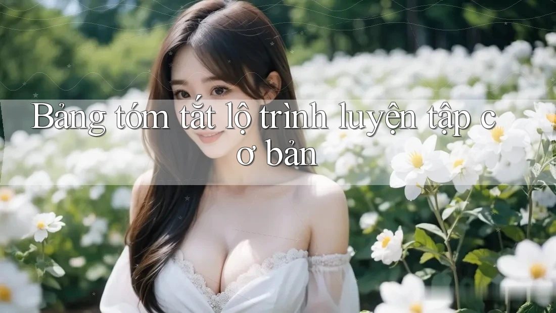 Bảng tóm tắt lộ trình luyện tập cơ bản Bảng tóm tắt lộ trình luyện tập cơ bản