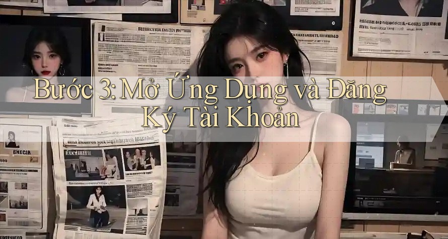 Bước 3: Mở Ứng Dụng và Đăng Ký Tài Khoản Bước 3: Mở Ứng Dụng và Đăng Ký Tài Khoản