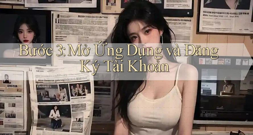 Bước 3: Mở Ứng Dụng và Đăng Ký Tài Khoản Bước 3: Mở Ứng Dụng và Đăng Ký Tài Khoản