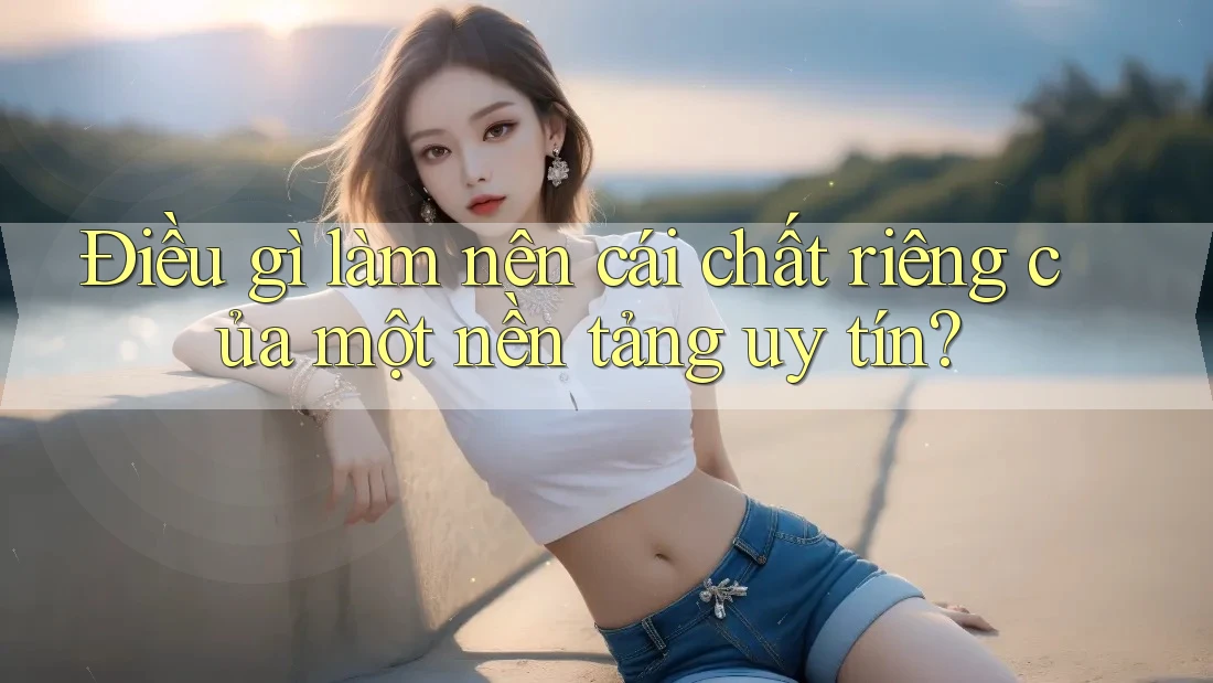 Điều gì làm nên cái chất riêng của một nền tảng uy tín? Điều gì làm nên cái chất riêng của một nền tảng uy tín?