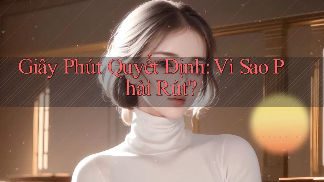 Giây Phút Quyết Định: Vì Sao Phải Rút? Giây Phút Quyết Định: Vì Sao Phải Rút?