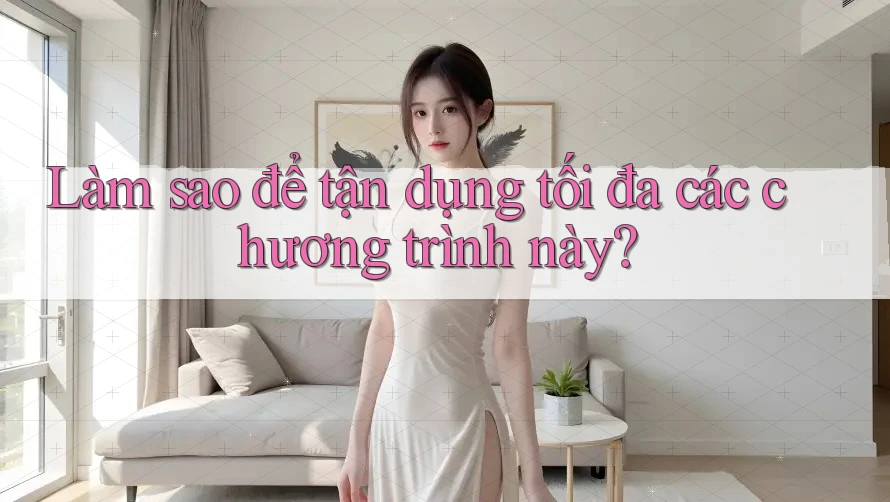 Làm sao để tận dụng tối đa các chương trình này?