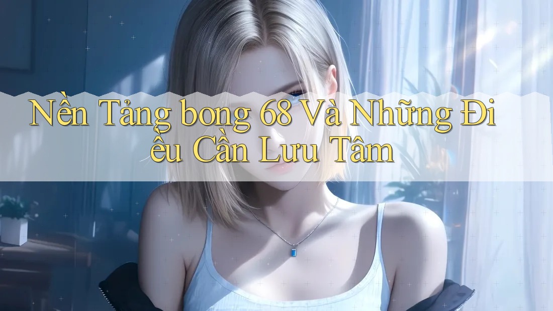 Nền Tảng bong 68 Và Những Điều Cần Lưu Tâm Nền Tảng bong 68 Và Những Điều Cần Lưu Tâm