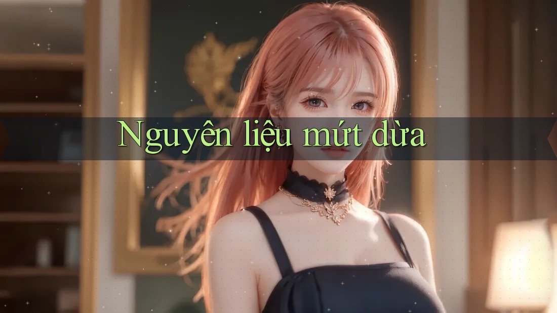 Nguyên liệu mứt dừa Nguyên liệu mứt dừa