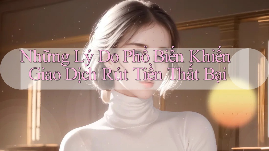 Những Lý Do Phổ Biến Khiến Giao Dịch Rút Tiền Thất Bại Những Lý Do Phổ Biến Khiến Giao Dịch Rút Tiền Thất Bại