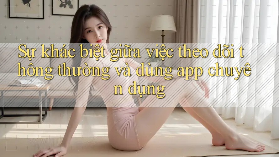 Sự khác biệt giữa việc theo dõi thông thường và dùng app chuyên dụng