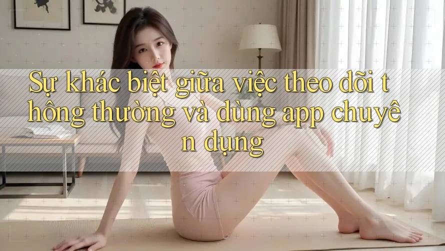 Sự khác biệt giữa việc theo dõi thông thường và dùng app chuyên dụng Sự khác biệt giữa việc theo dõi thông thường và dùng app chuyên dụng