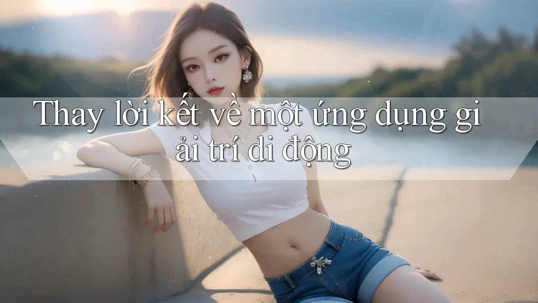 Thay lời kết về một ứng dụng giải trí di động Thay lời kết về một ứng dụng giải trí di động